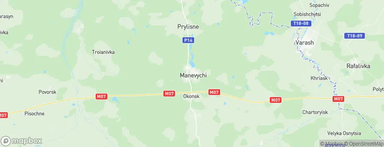 Manevychi, Ukraine Map