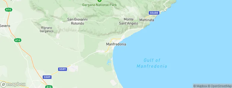 Manfredonia, Italy Map