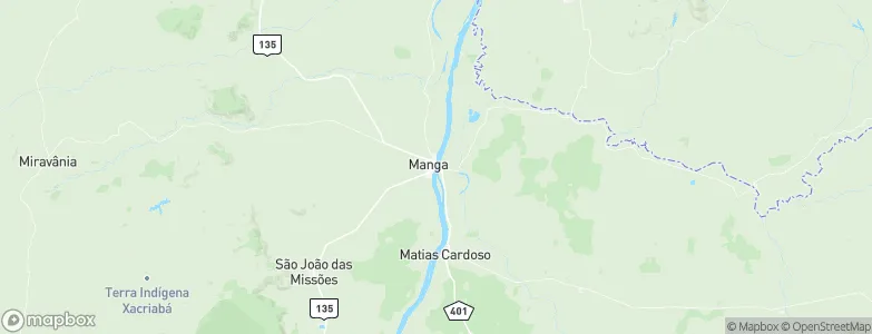 Manga, Brazil Map
