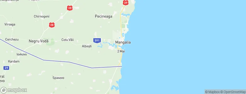 Mangalia, Romania Map
