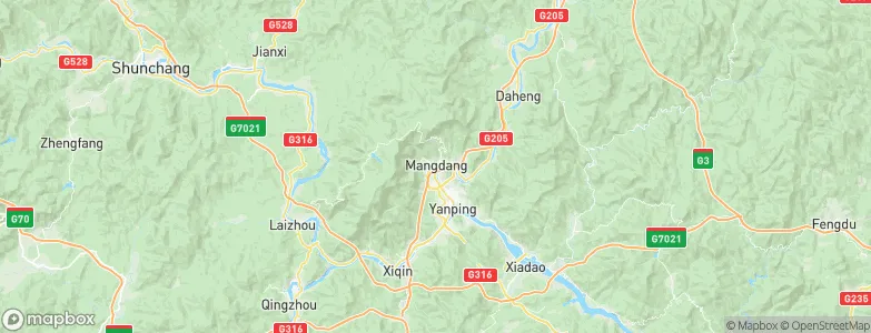 Mangdang, China Map