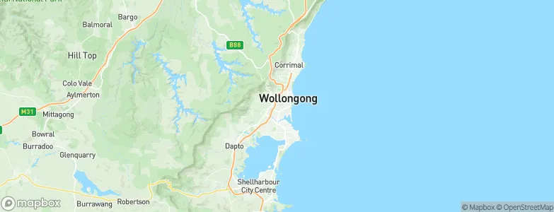 Mangerton, Australia Map