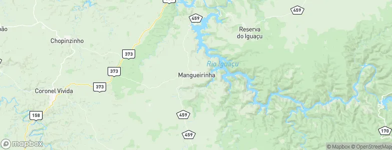 Mangueirinha, Brazil Map