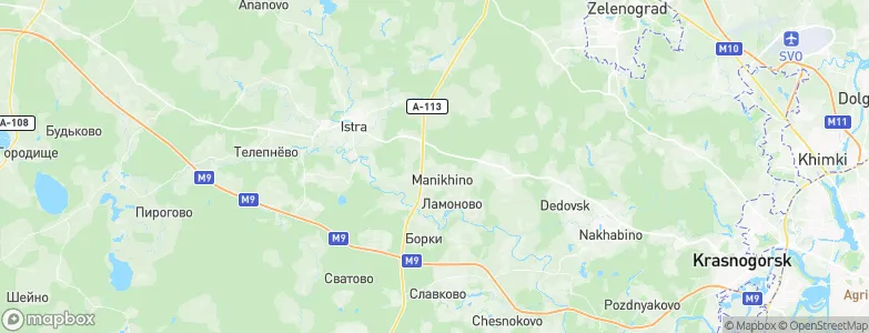 Manikhino, Russia Map