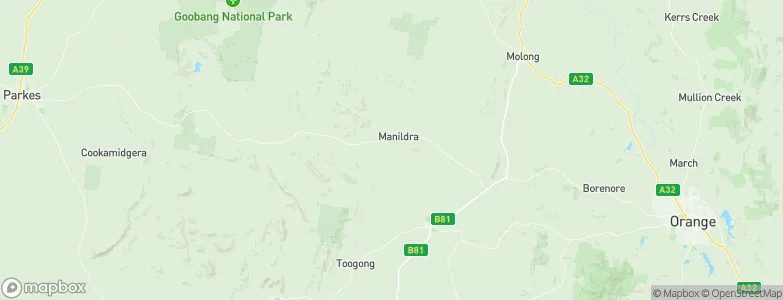 Manildra, Australia Map