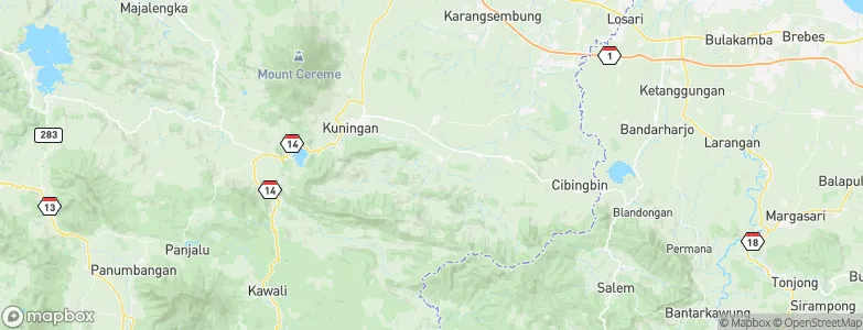 Manis Karangtengah, Indonesia Map