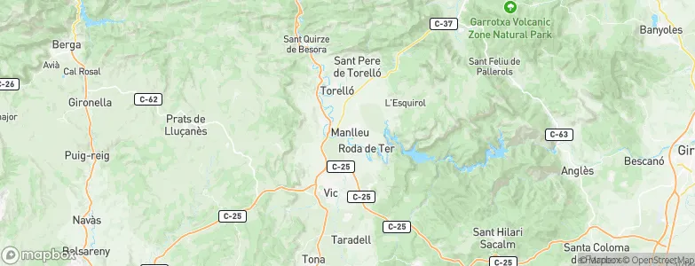 Manlleu, Spain Map