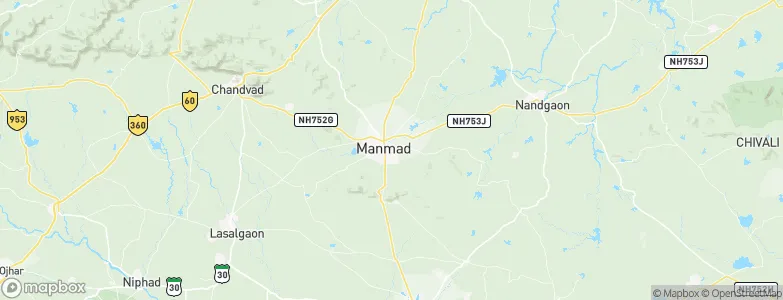 Manmād, India Map