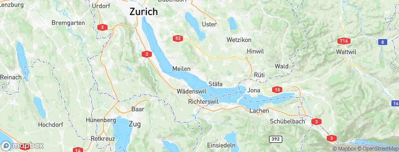 Männedorf / Dorfkern, Switzerland Map