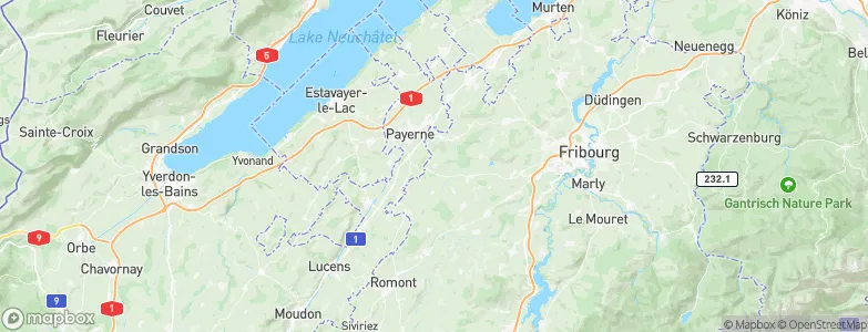 Mannens, Switzerland Map