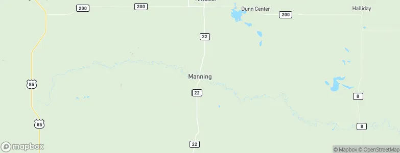 Manning, United States Map