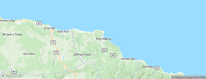 Mannings Town, Jamaica Map
