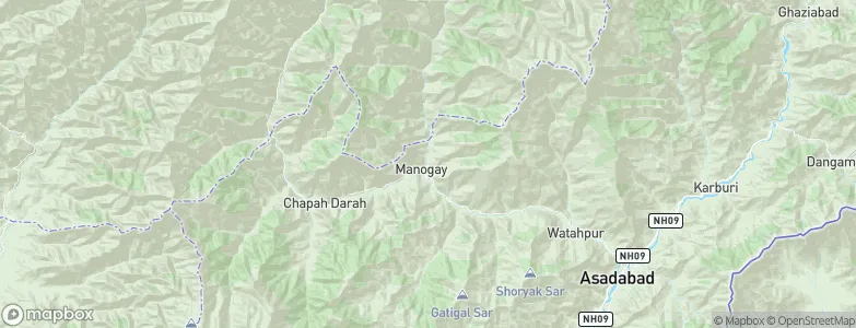 Manogay, Afghanistan Map