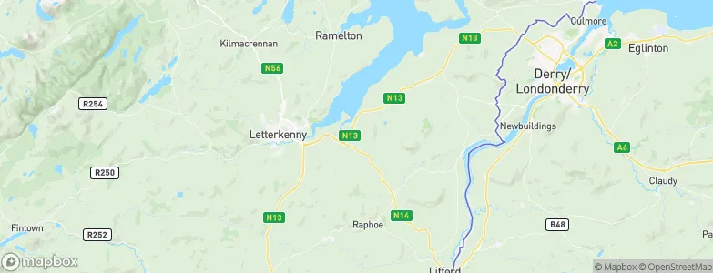 Manorcunningham, Ireland Map