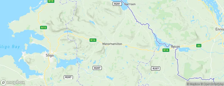 Manorhamilton, Ireland Map