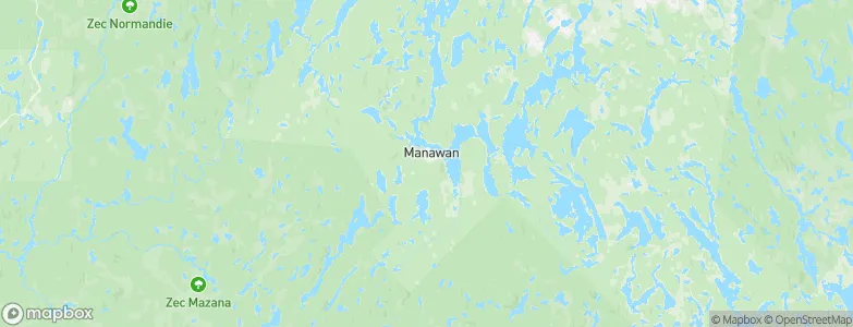 Manouane, Canada Map
