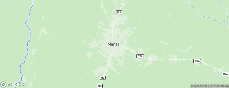 Mansa, Zambia Map