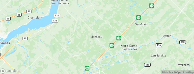 Manseau, Canada Map
