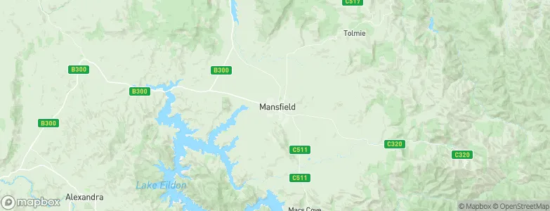 Mansfield, Australia Map