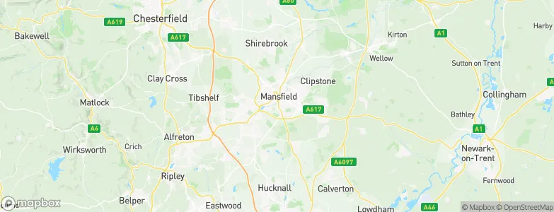 Mansfield, United Kingdom Map