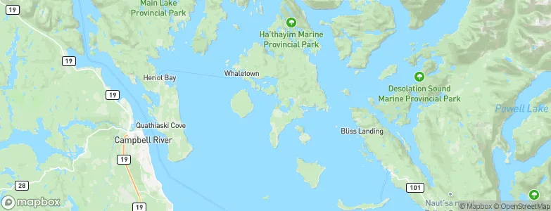 Mansons Landing, Canada Map