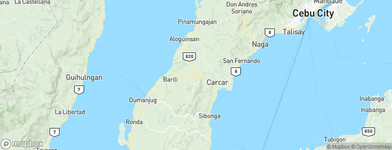 Mantalongon, Philippines Map