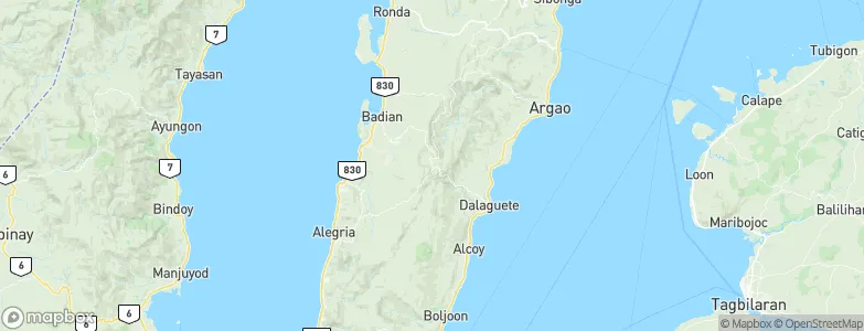 Mantalongon, Philippines Map