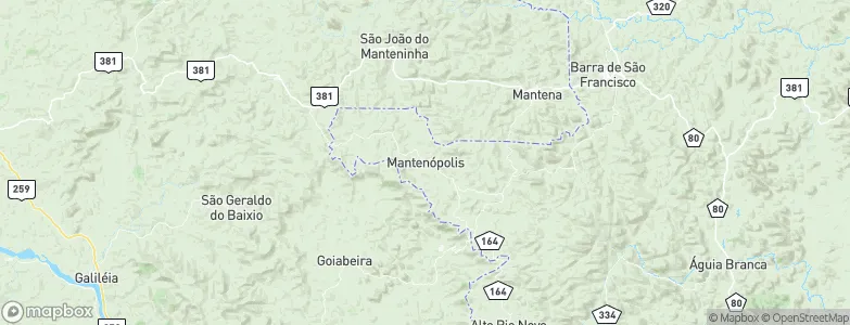 Mantenópolis, Brazil Map