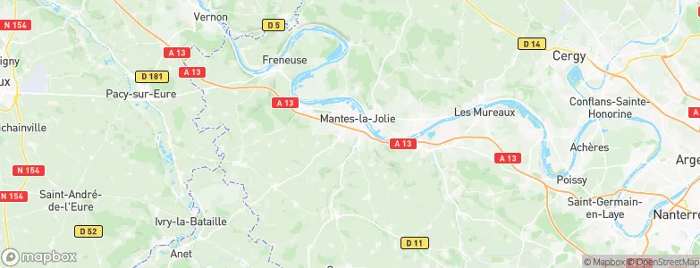 Mantes-la-Ville, France Map