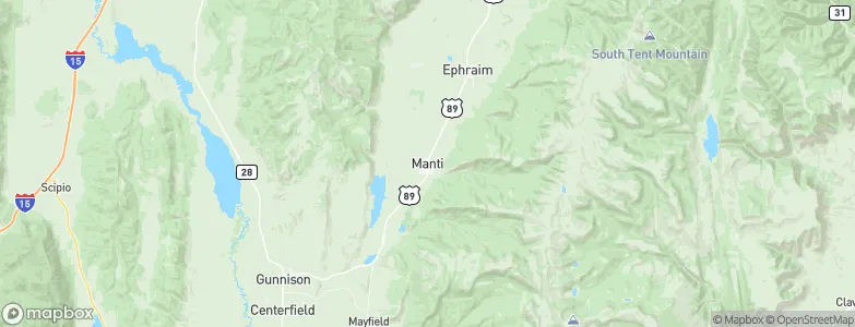 Manti, United States Map