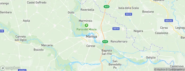 Mantova, Italy Map