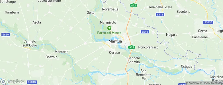 Mantova, Italy Map