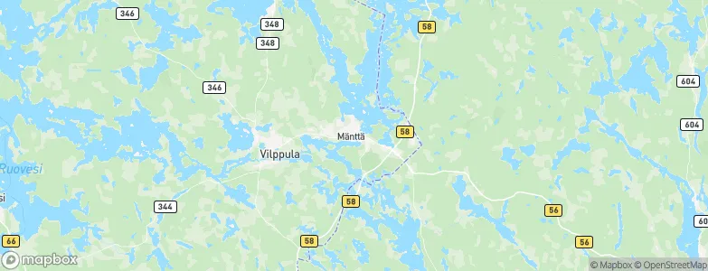 Mänttä, Finland Map