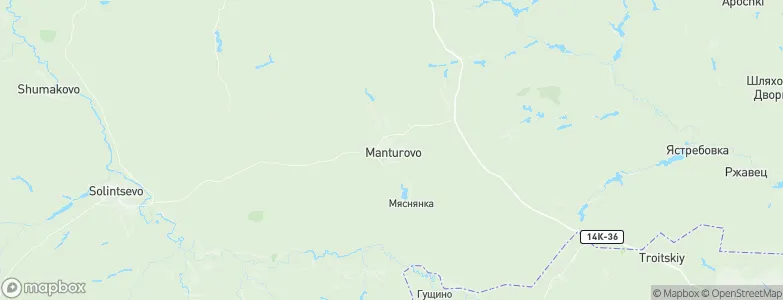 Manturovo, Russia Map