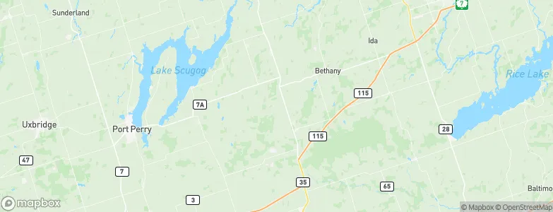 Manvers, Canada Map