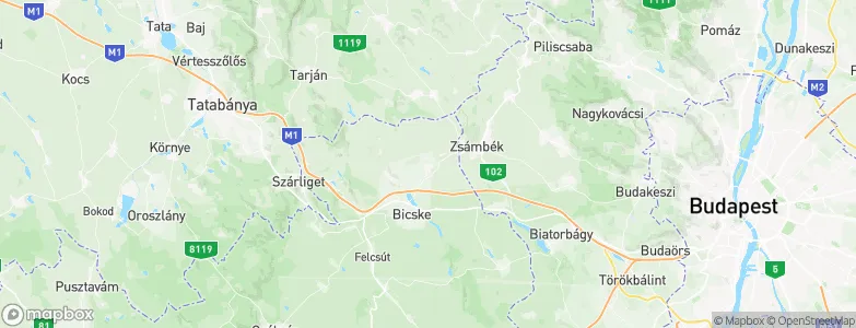 Mány, Hungary Map