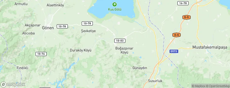 Manyas, Turkey Map