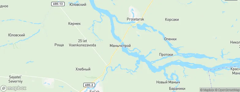 Manychstroy, Russia Map