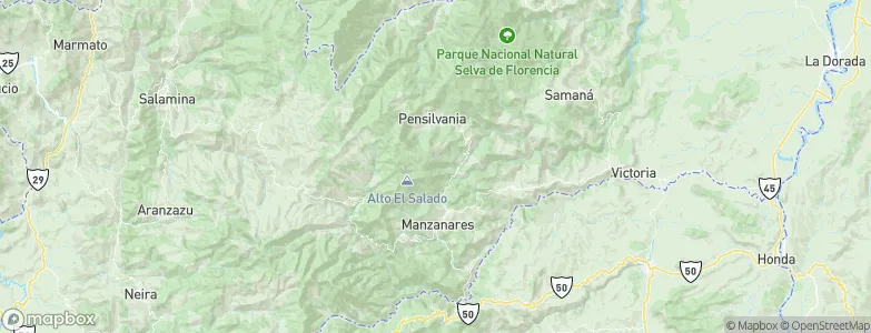 Manzanares, Colombia Map