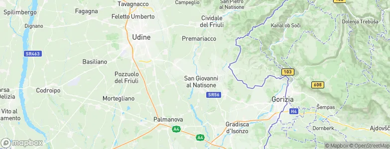Manzano, Italy Map