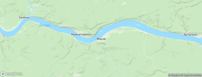 Manzya, Russia Map