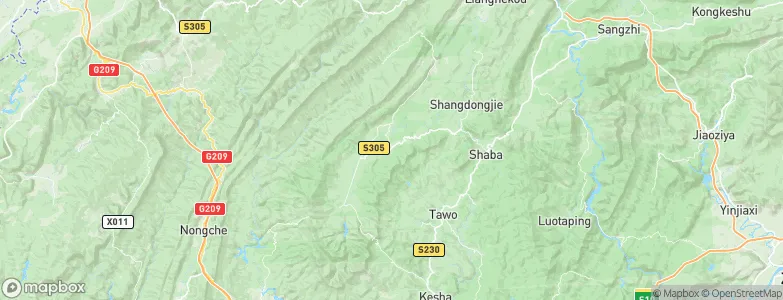 Maoba, China Map