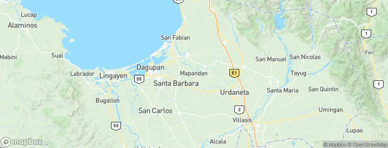 Mapandan, Philippines Map