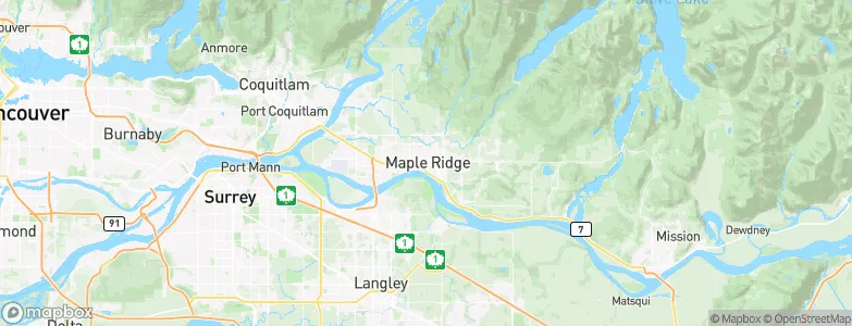Maple Ridge, Canada Map