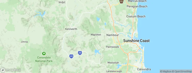 Mapleton, Australia Map