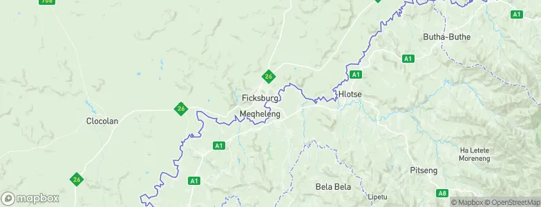 Maputsoe, Lesotho Map