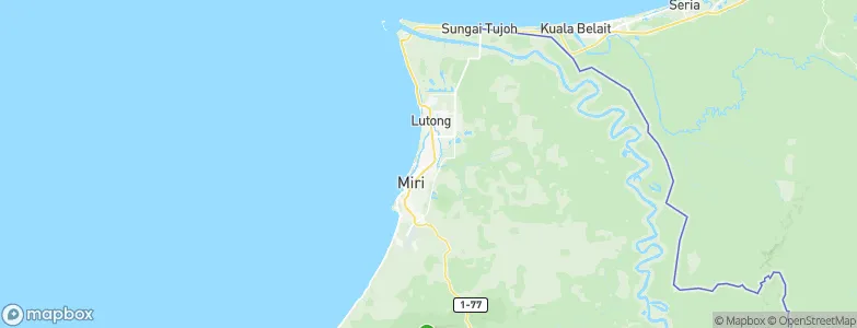 Marabu, Malaysia Map