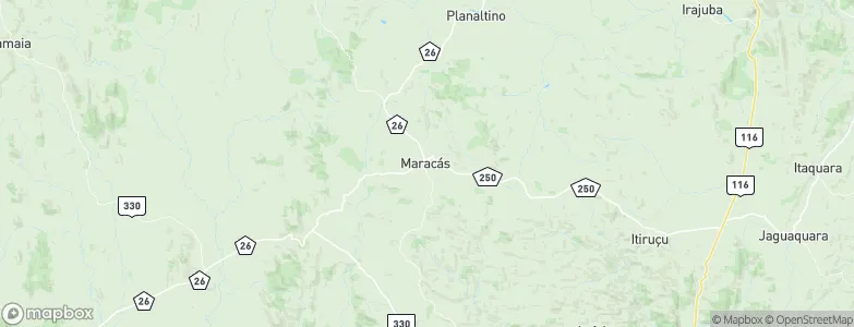 Maracás, Brazil Map