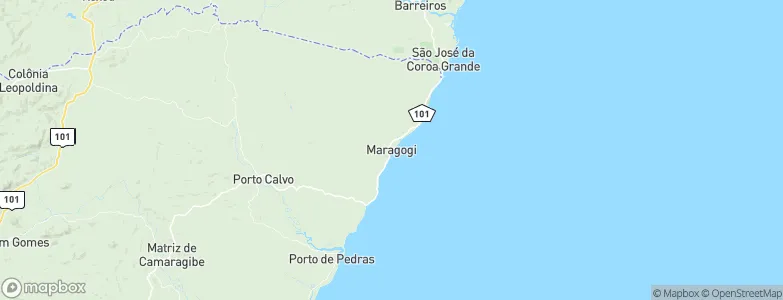 Maragogi, Brazil Map
