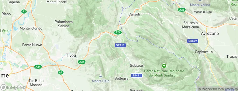 Marano Equo, Italy Map